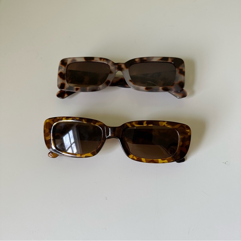 Tortoise Shell Rectangular Sunglasses